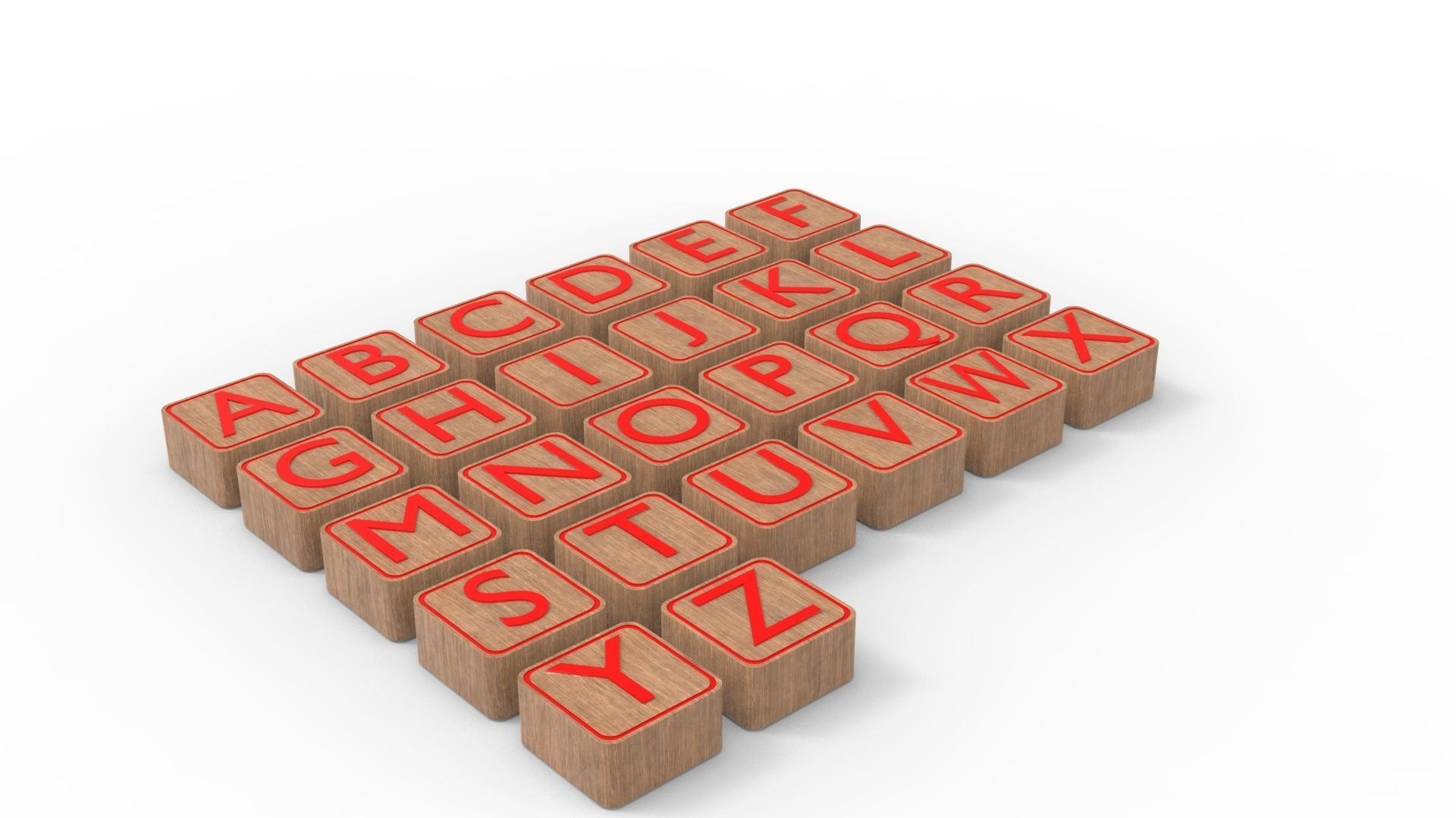 LETTER BOX Low-poly 3D model_14