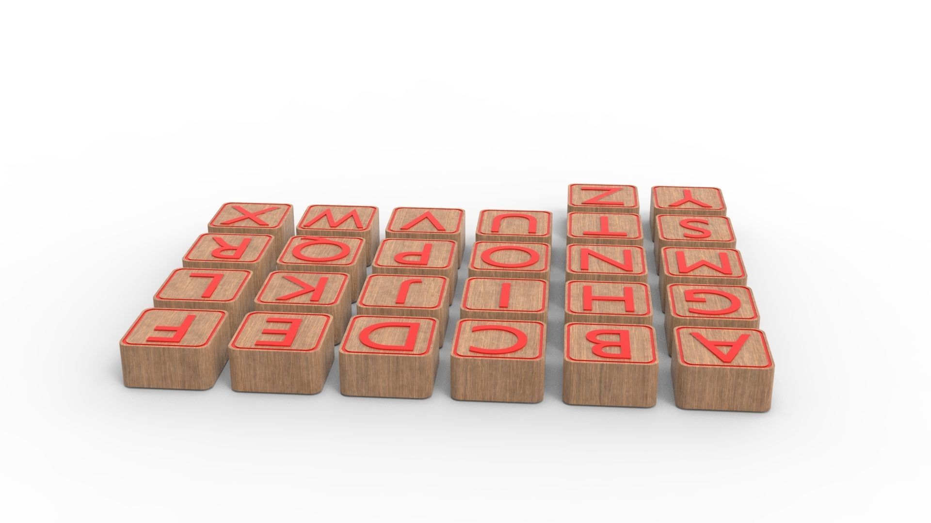 LETTER BOX Low-poly 3D model_25