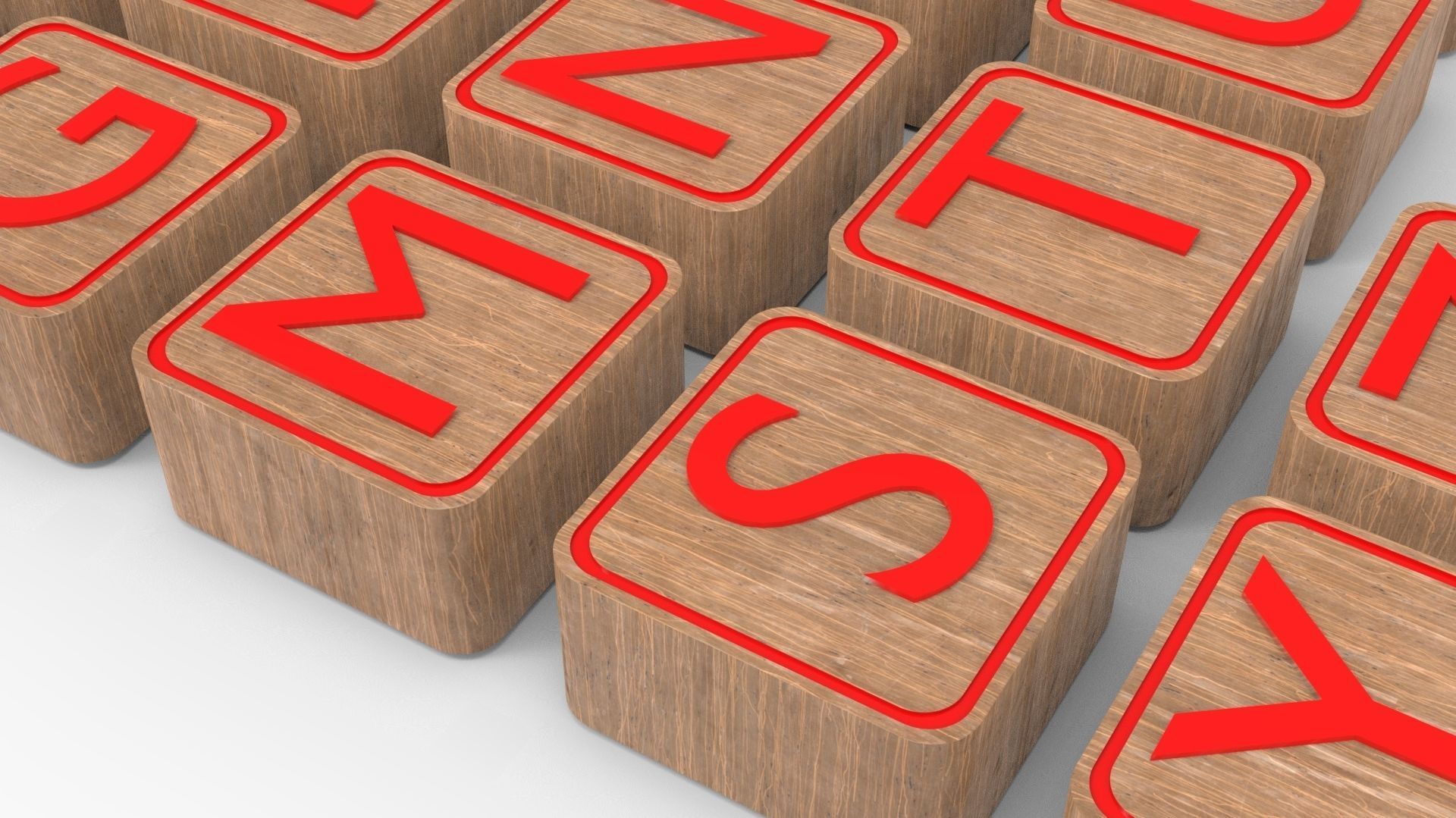 LETTER BOX Low-poly 3D model_17