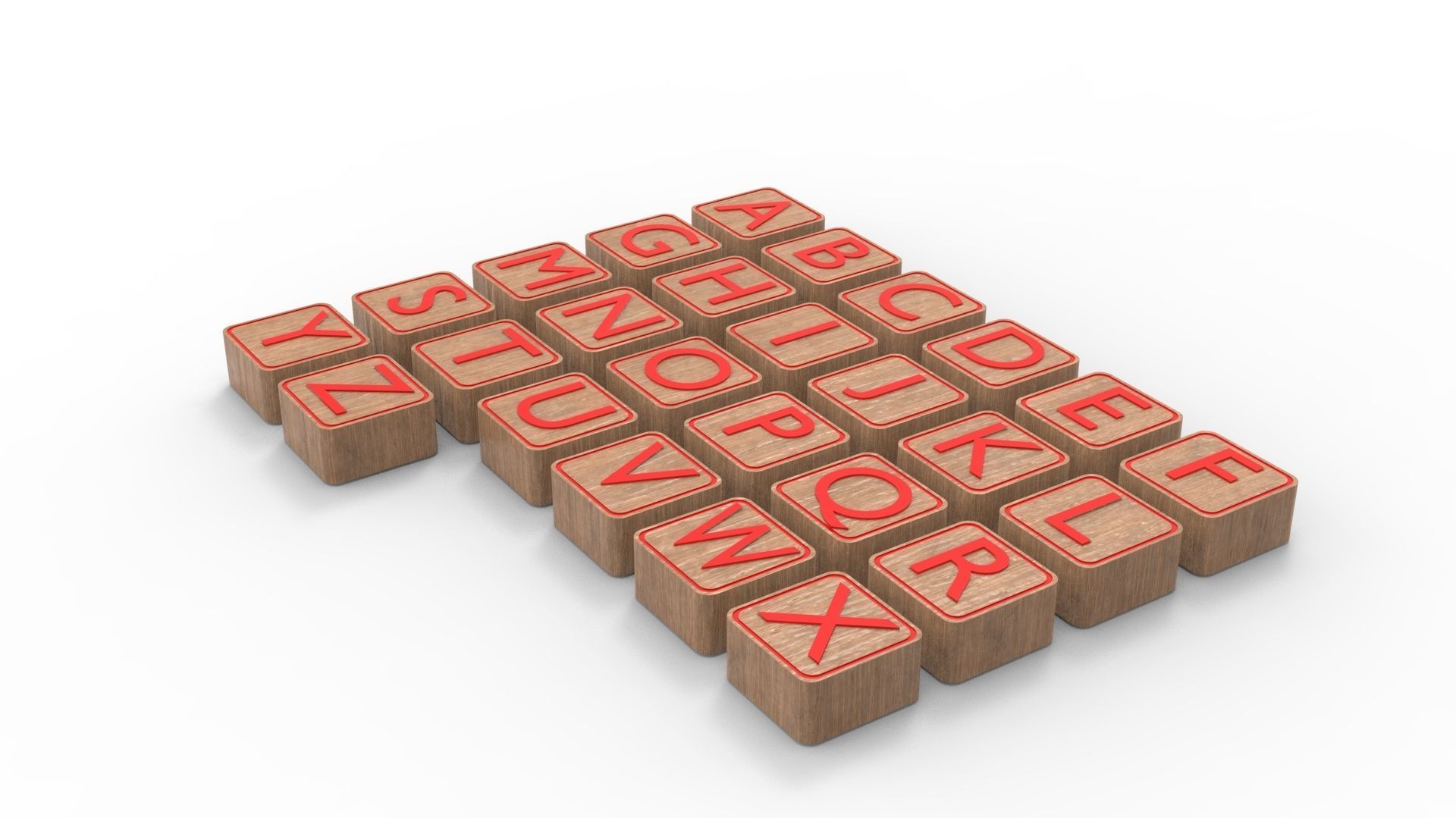 LETTER BOX Low-poly 3D model_2