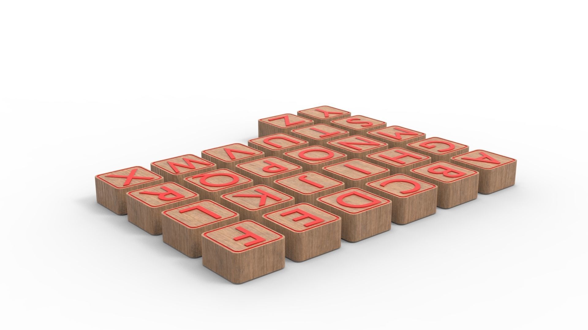 LETTER BOX Low-poly 3D model_23