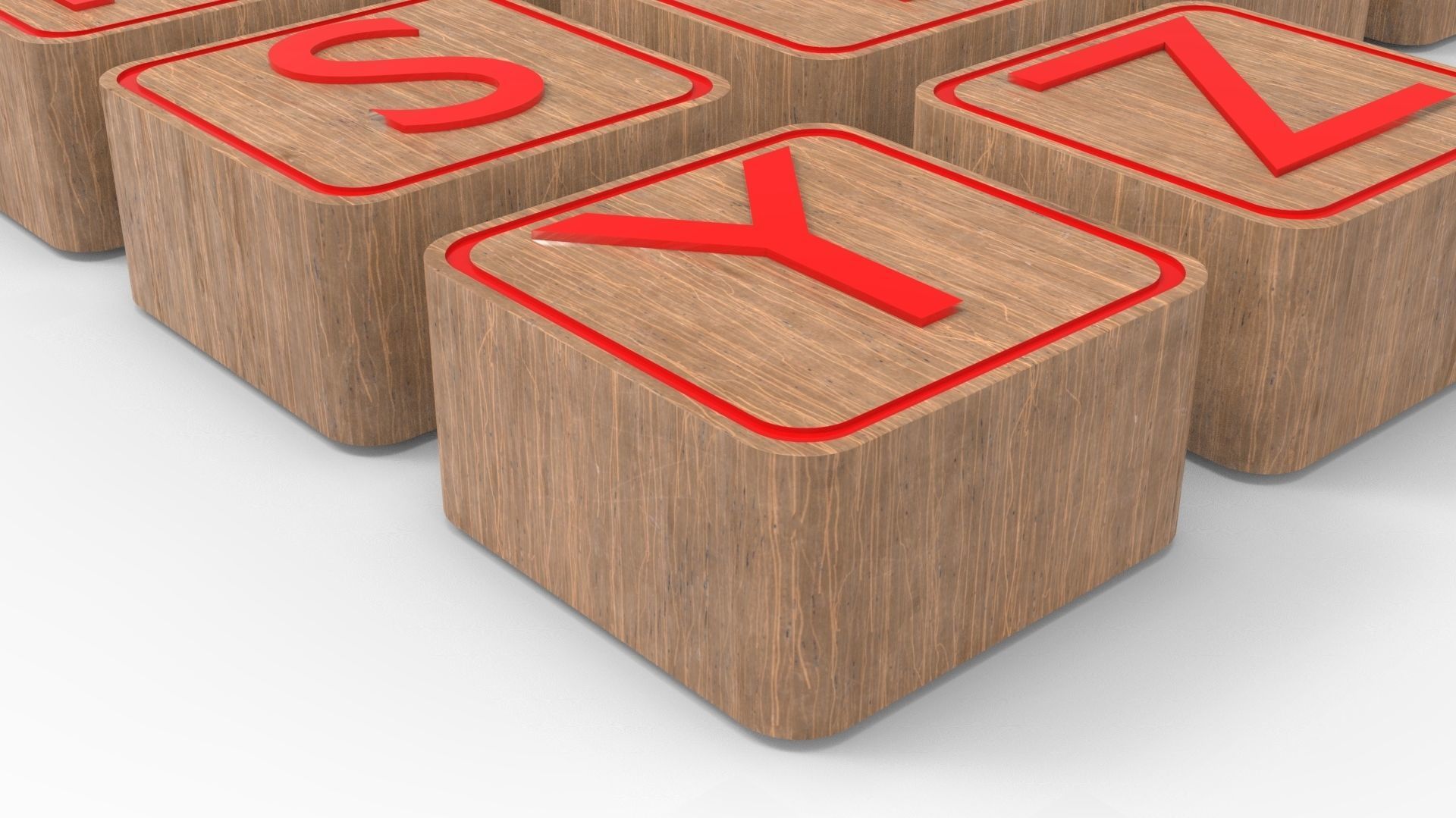 LETTER BOX Low-poly 3D model_36