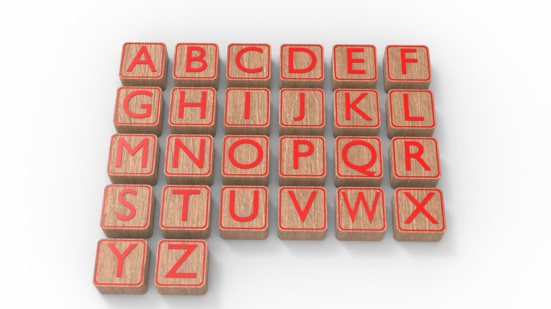 LETTER BOX Low-poly 3D model_22