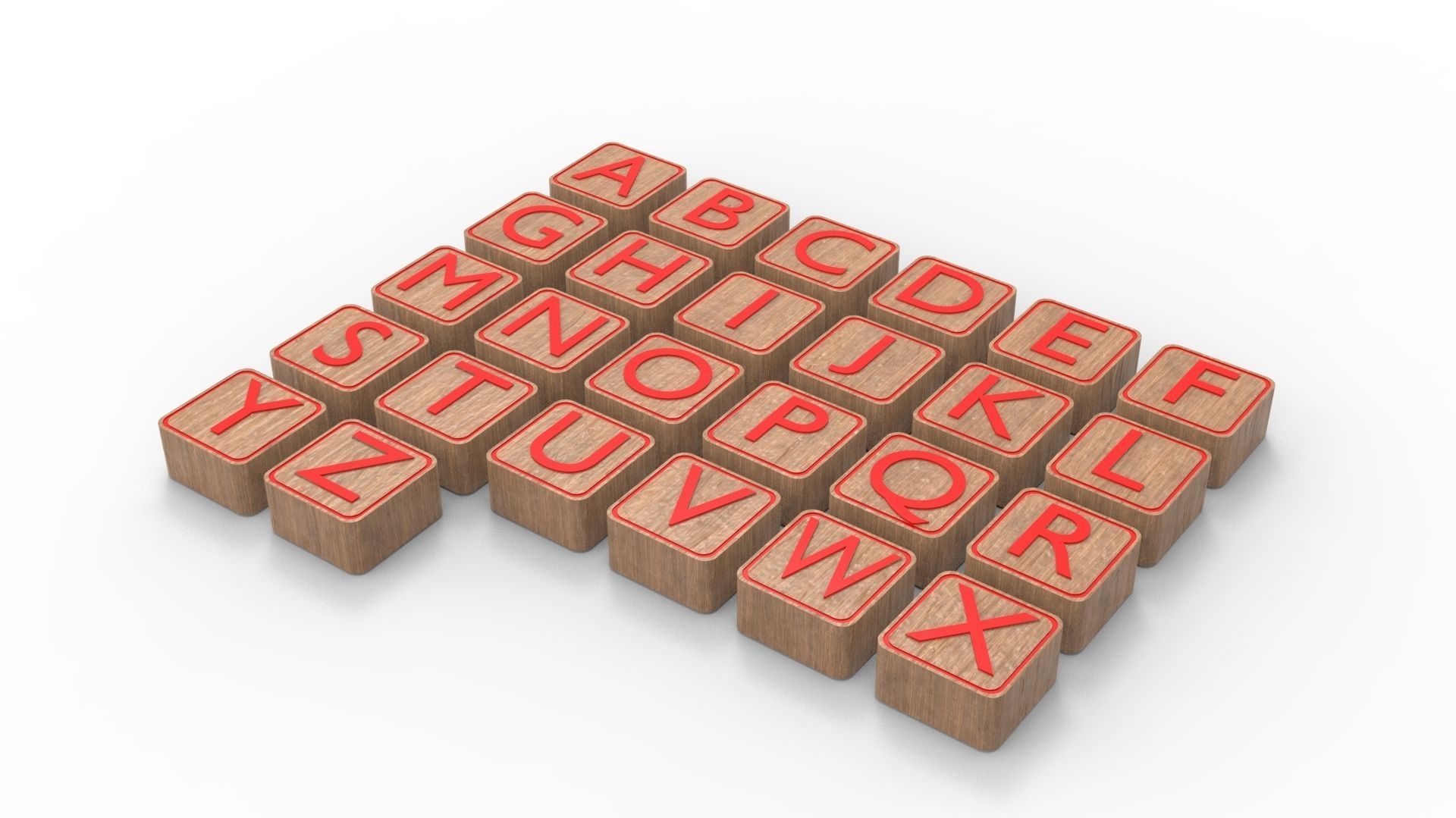 LETTER BOX Low-poly 3D model_31