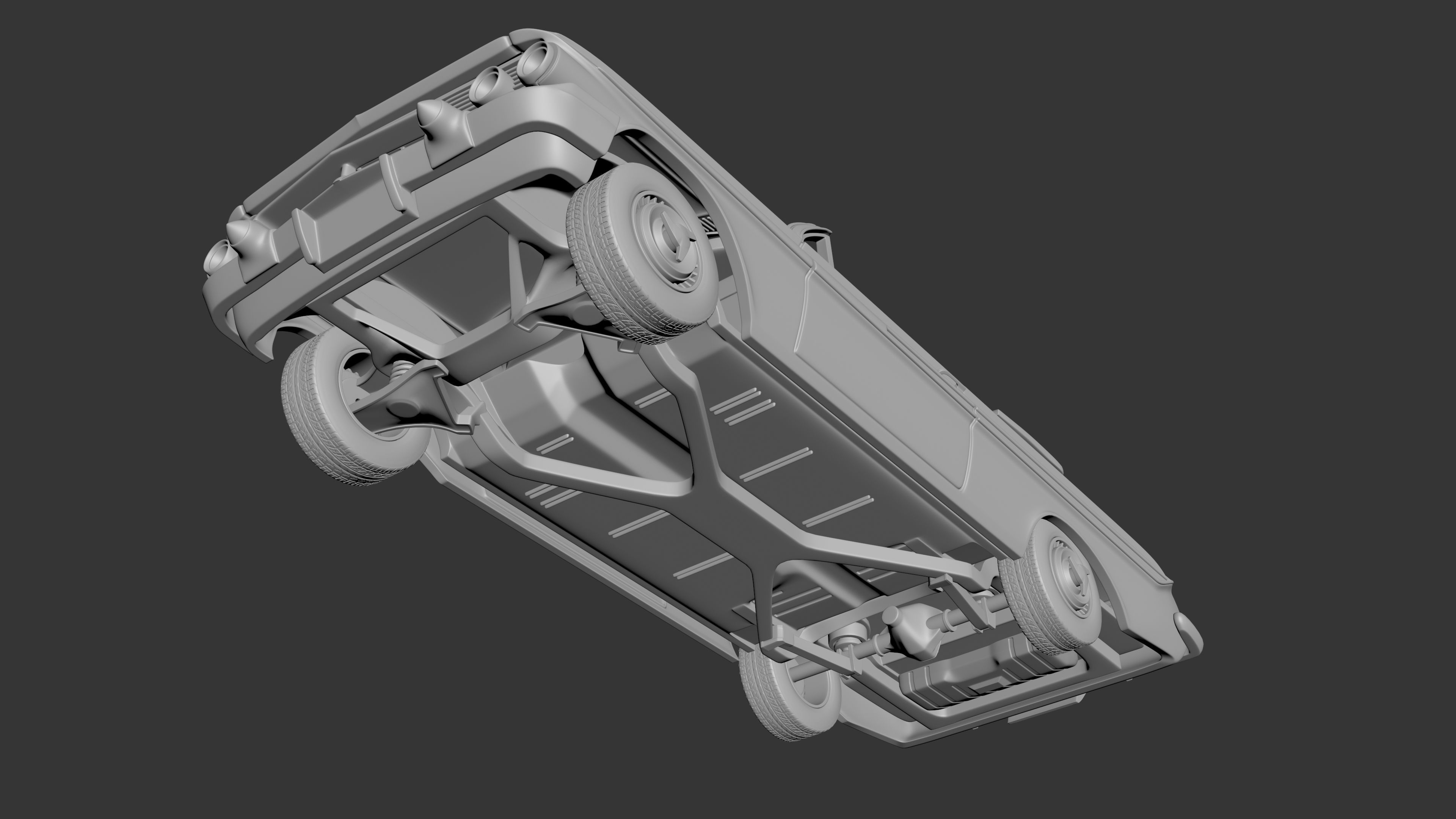 Chevrolet Impala 1961 Convertible 3D print model_7