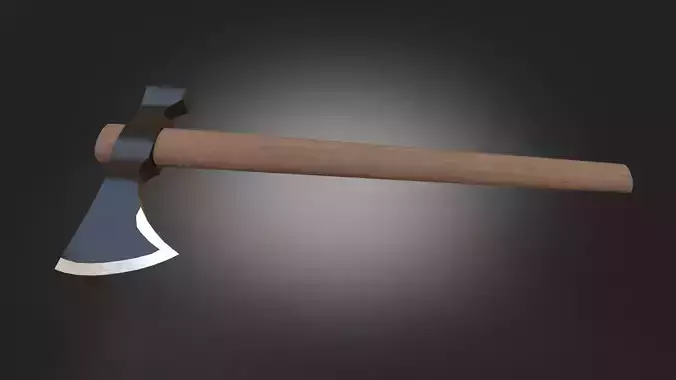 Axe weapon tomahawk T-Hawk PBR  game readey Free low-poly 3D model