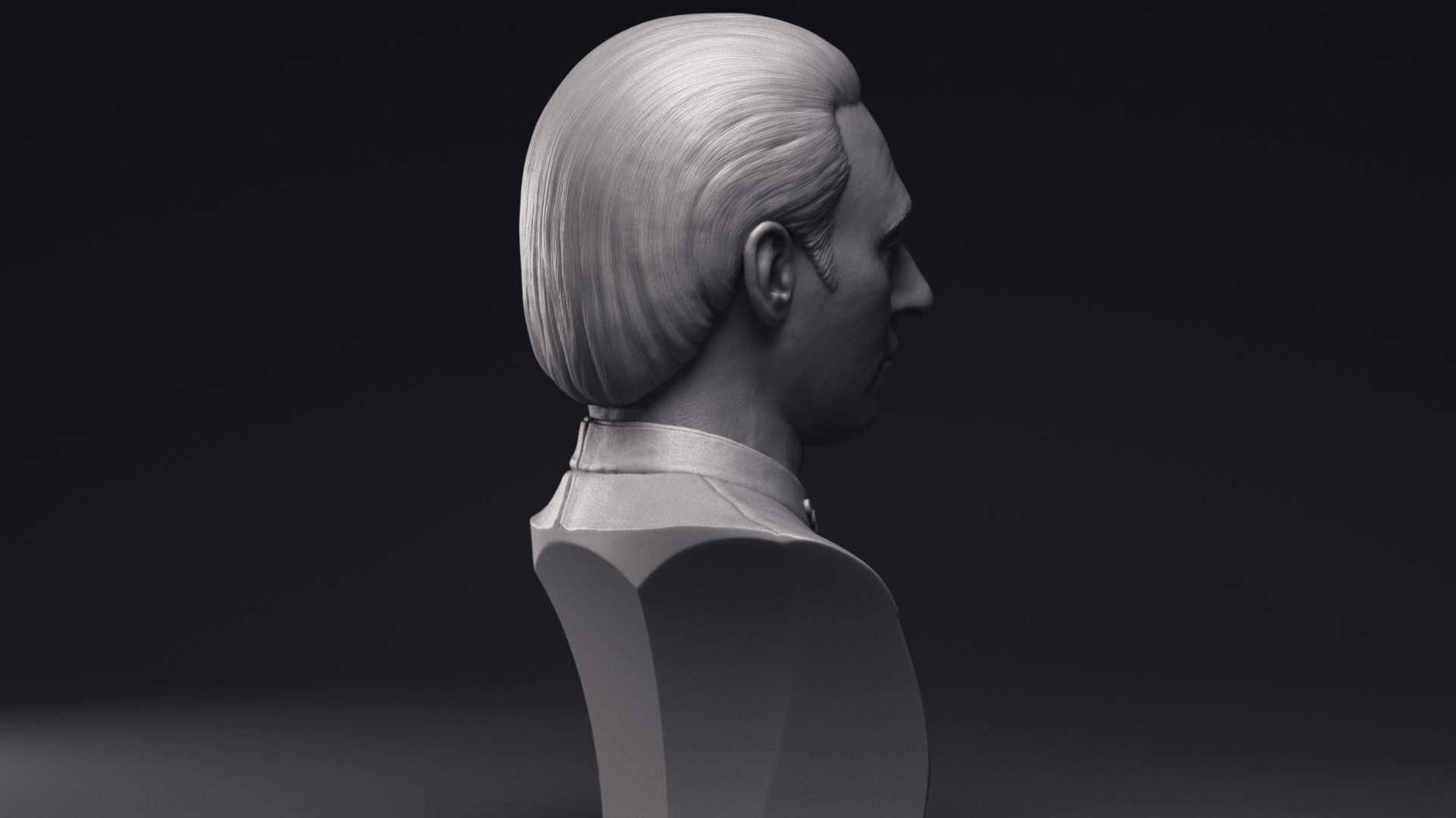 Brent Spiner as Lt Commander Data bust Printable 3D Model 3D print model_21