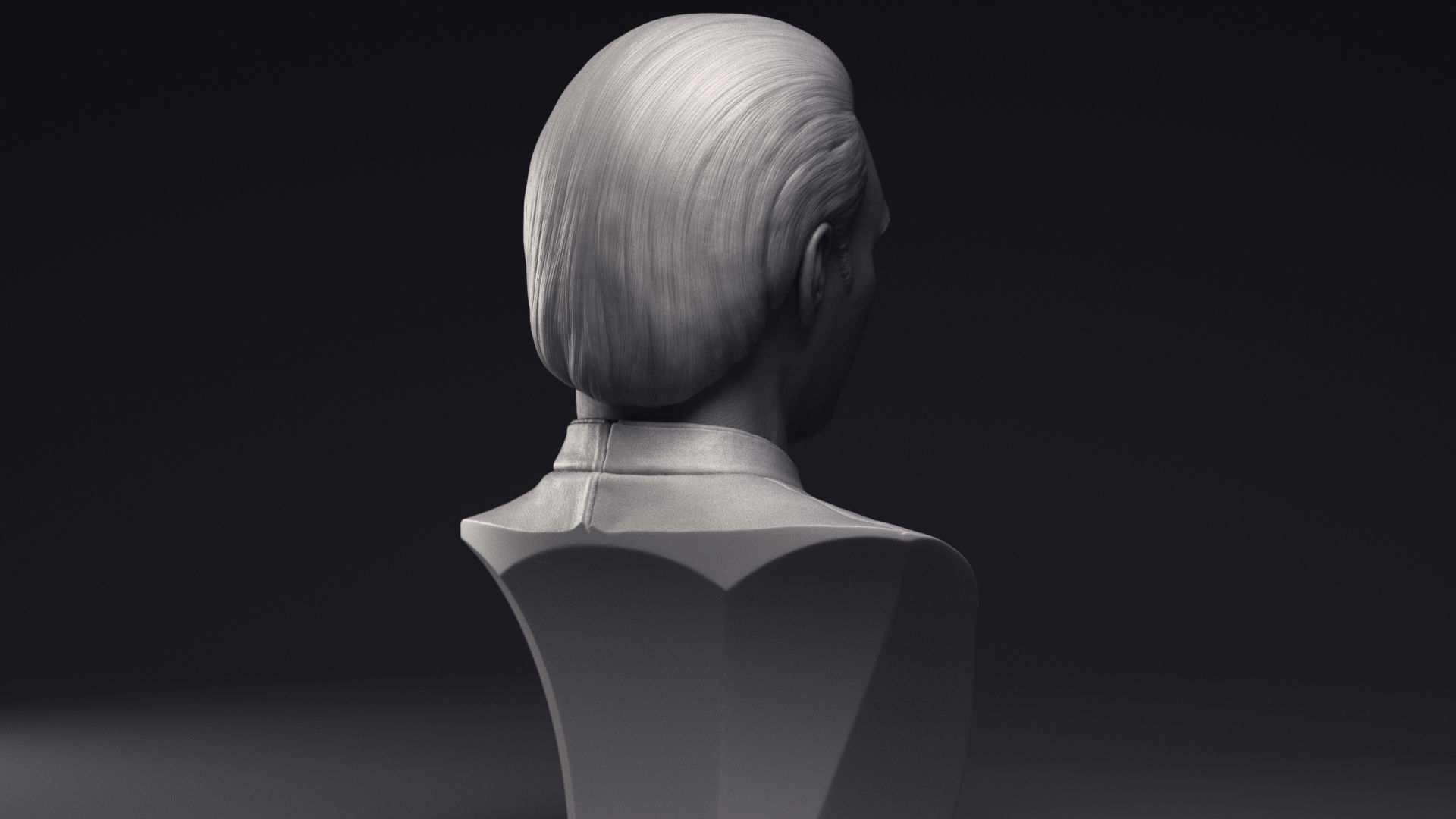 Brent Spiner as Lt Commander Data bust Printable 3D Model 3D print model_20