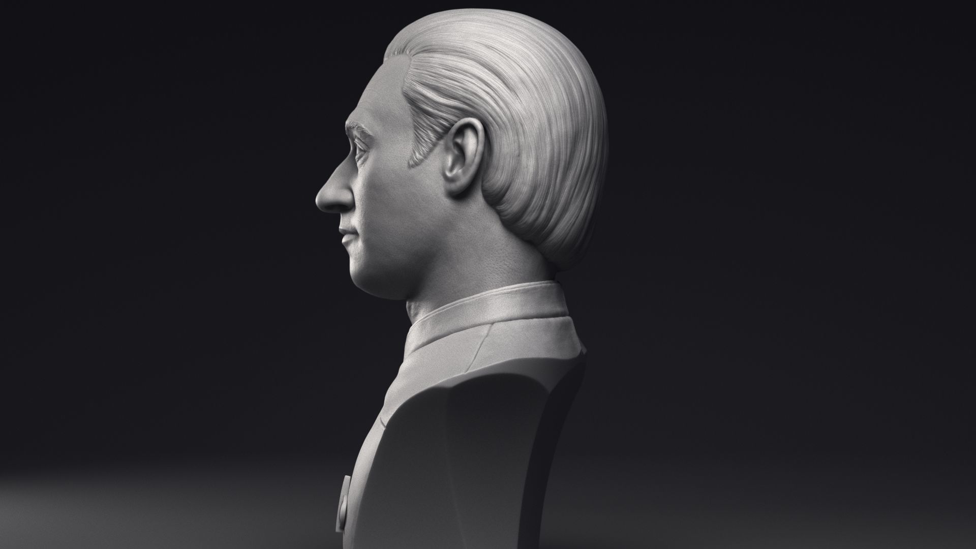Brent Spiner as Lt Commander Data bust Printable 3D Model 3D print model_15
