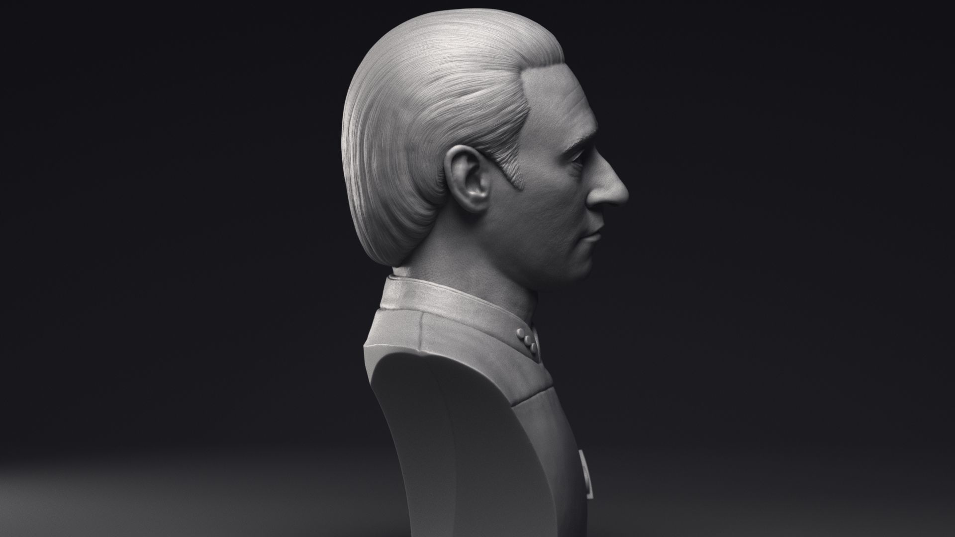 Brent Spiner as Lt Commander Data bust Printable 3D Model 3D print model_22