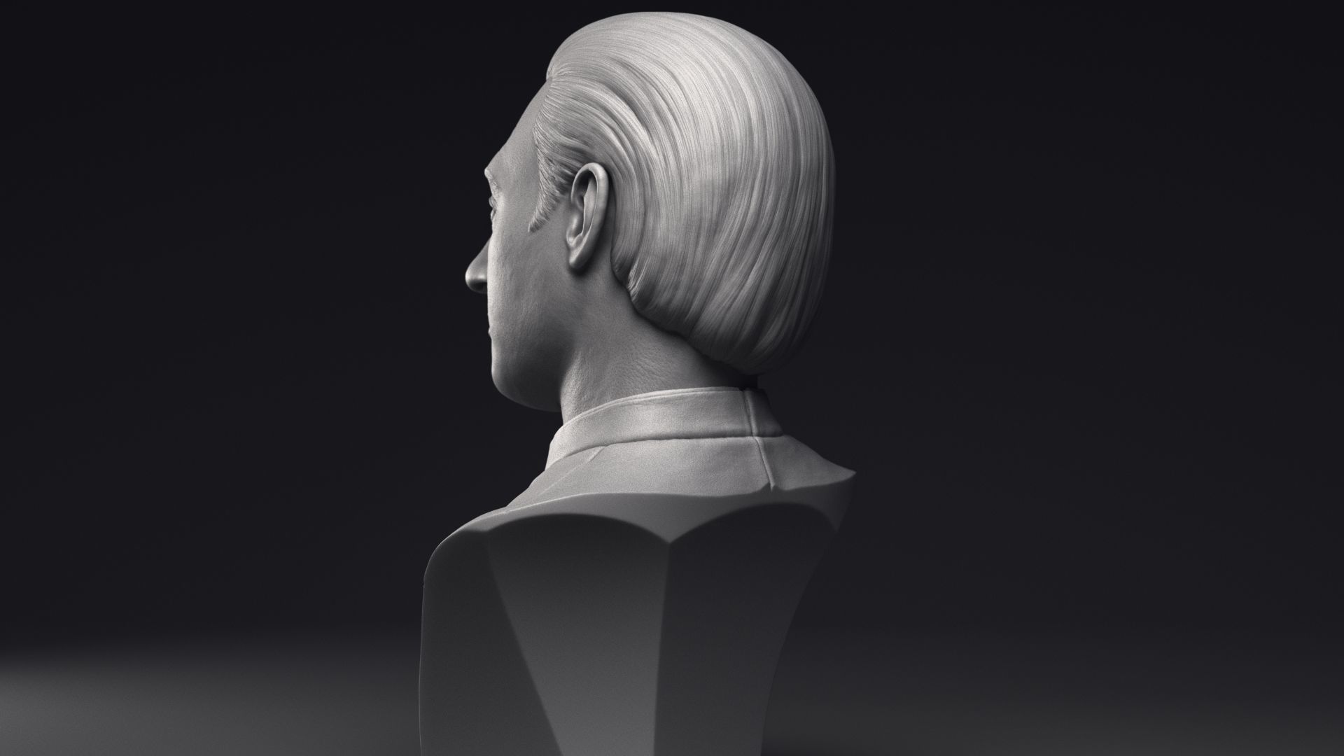 Brent Spiner as Lt Commander Data bust Printable 3D Model 3D print model_16