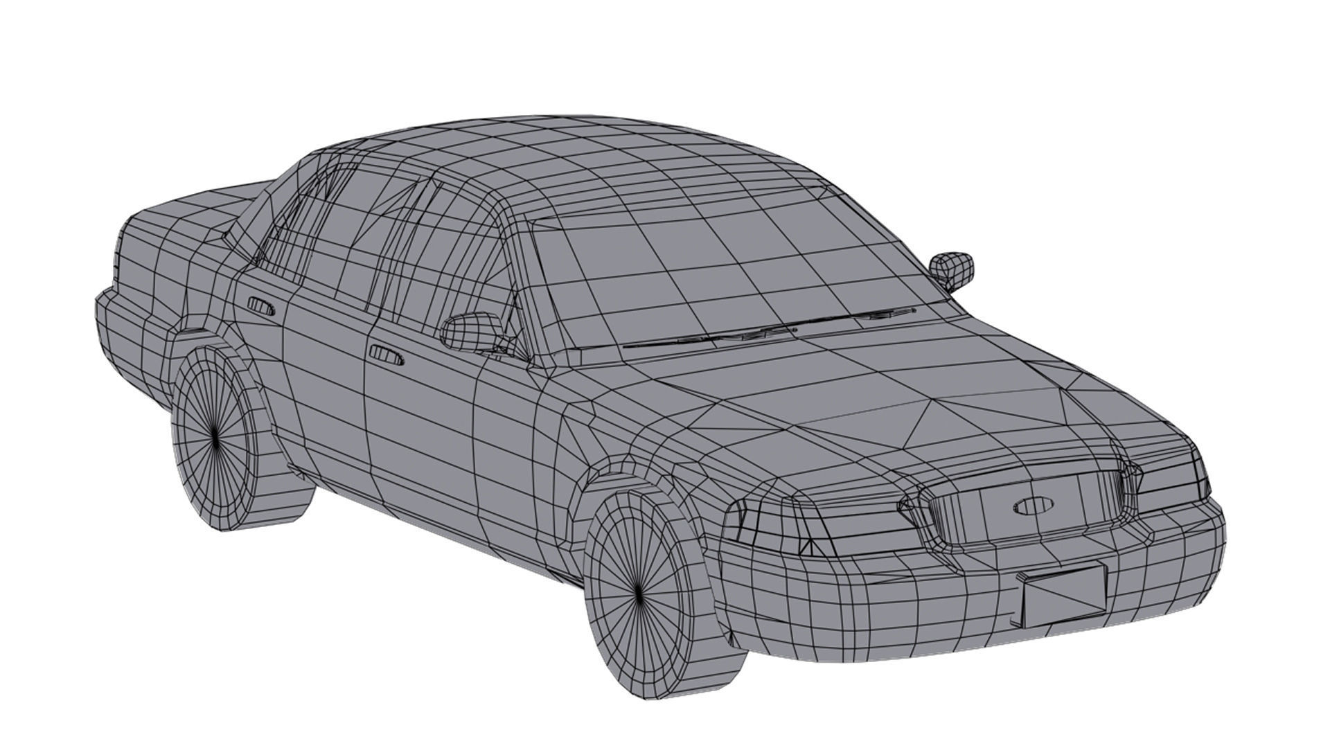 Low Poly Cars Pack 1 Low-poly 3D model_15