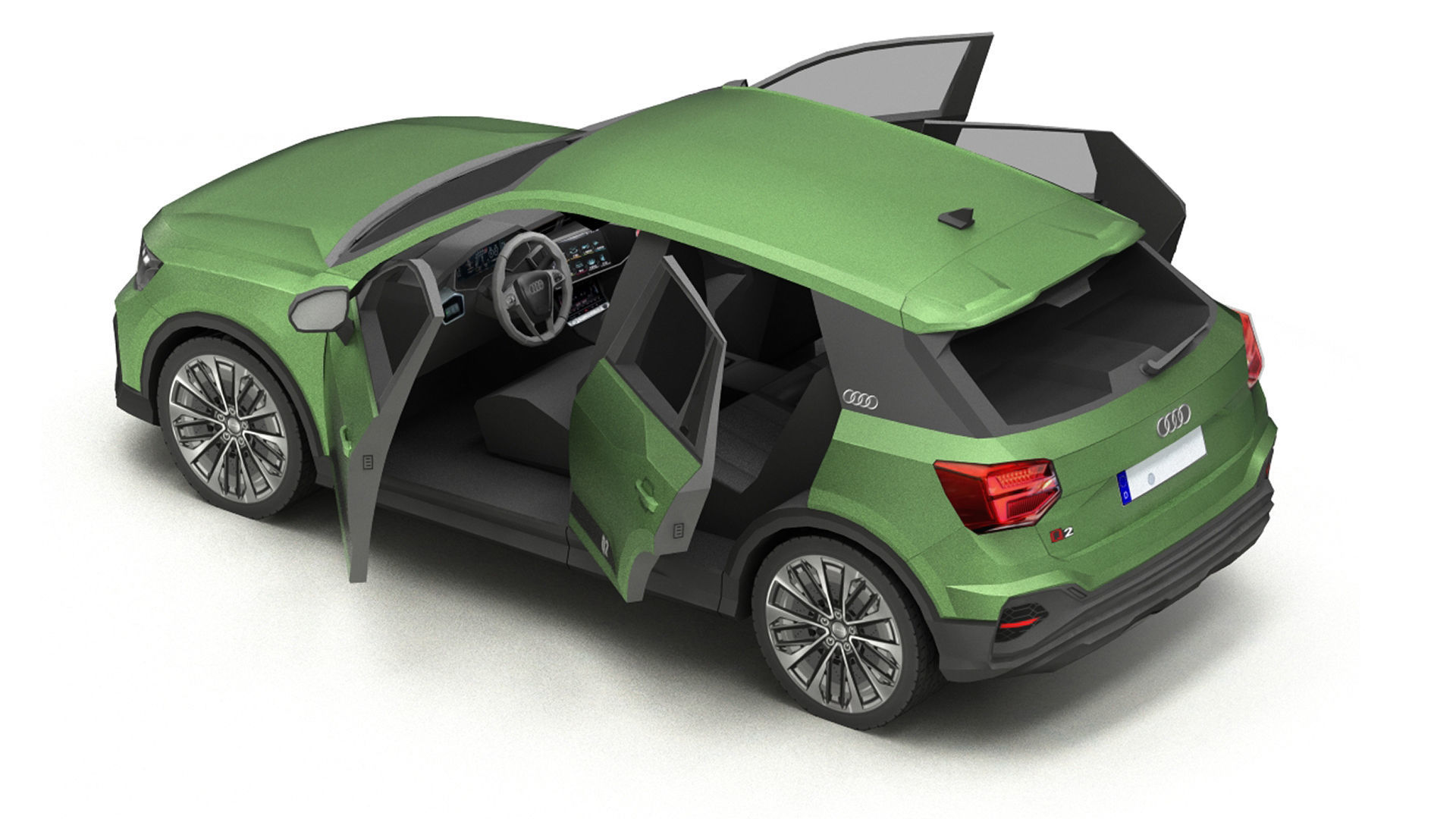 Low Poly Cars Pack 1 Low-poly 3D model_38