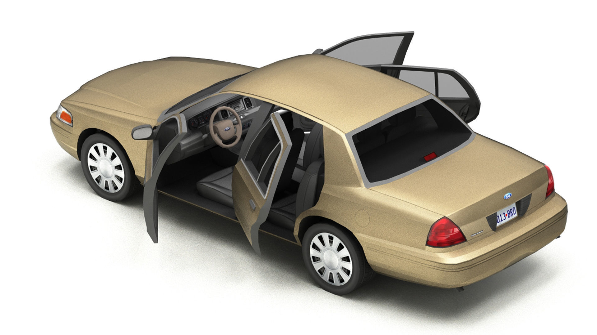 Low Poly Cars Pack 1 Low-poly 3D model_39