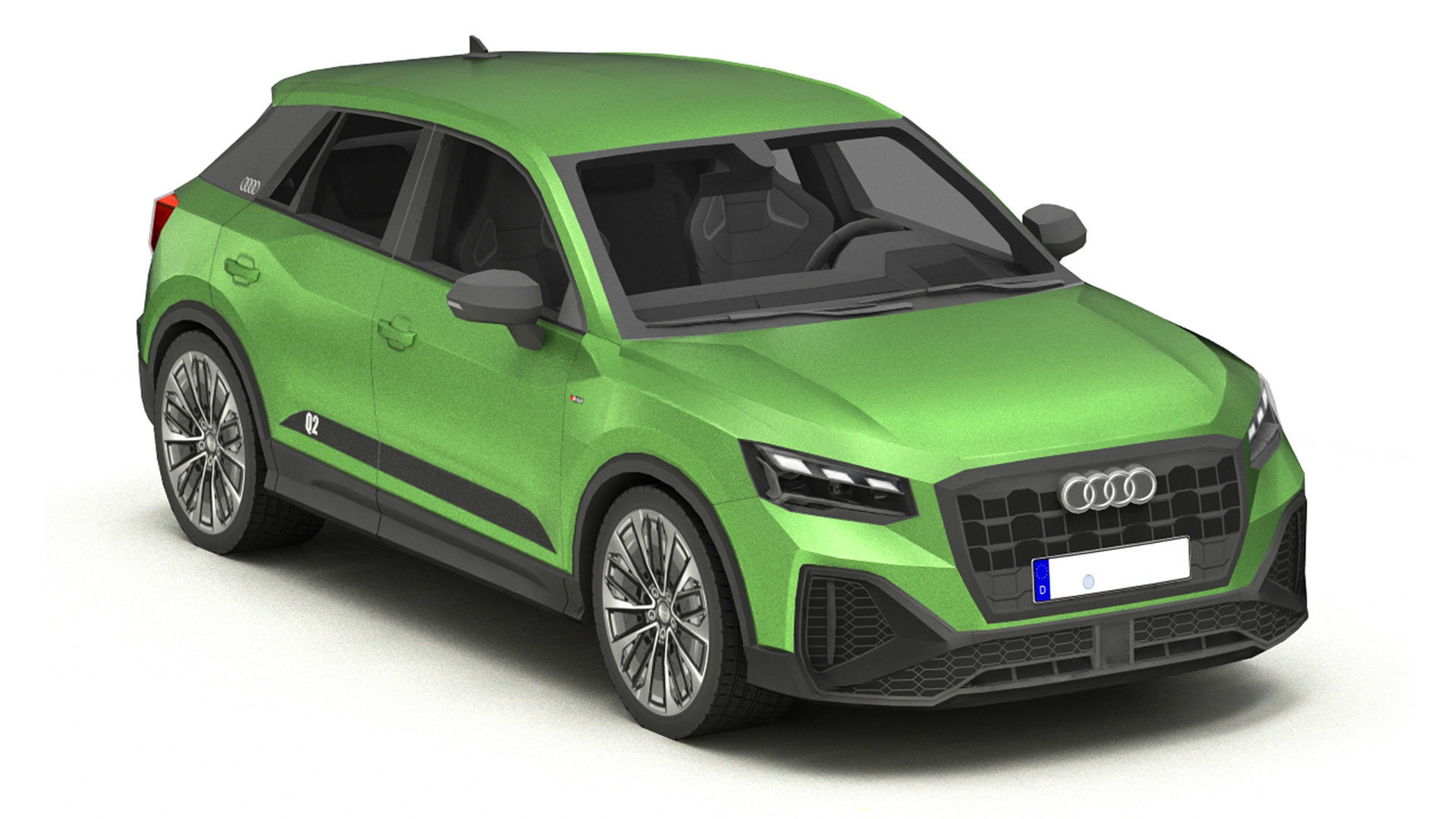 Low Poly Cars Pack 1 Low-poly 3D model_7