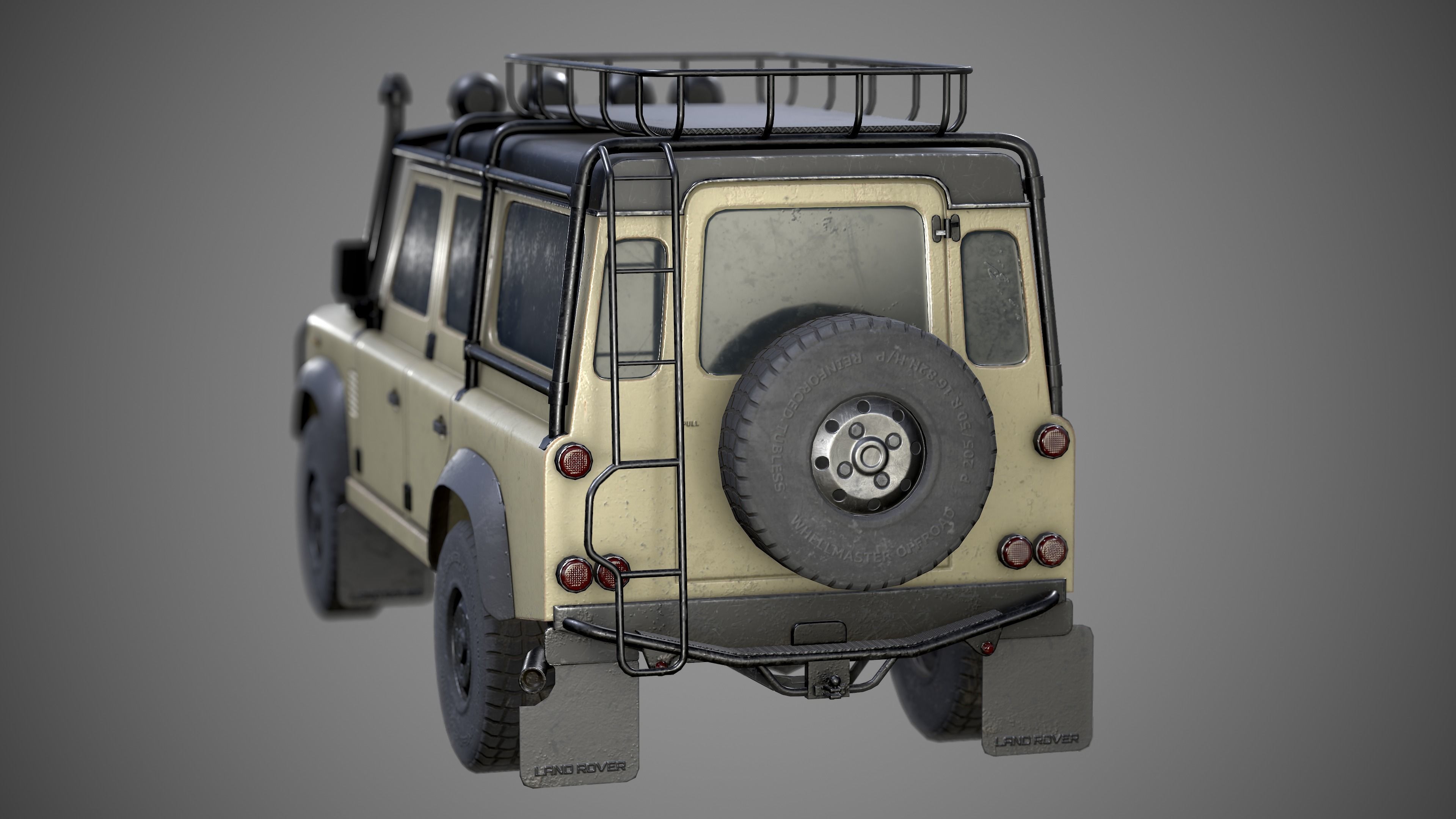 Land Rover Defender Low-poly 3D model_6