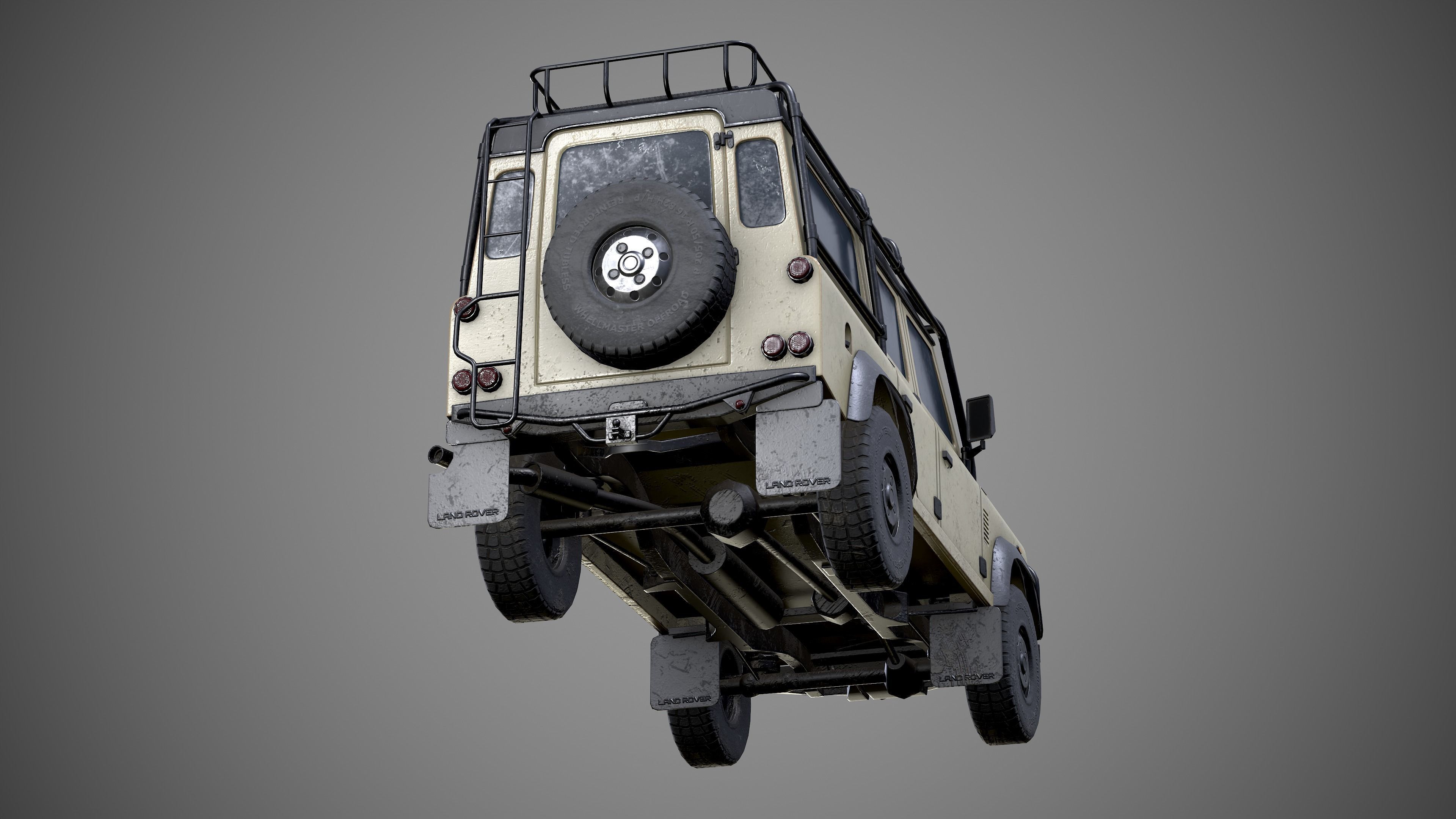 Land Rover Defender Low-poly 3D model_15