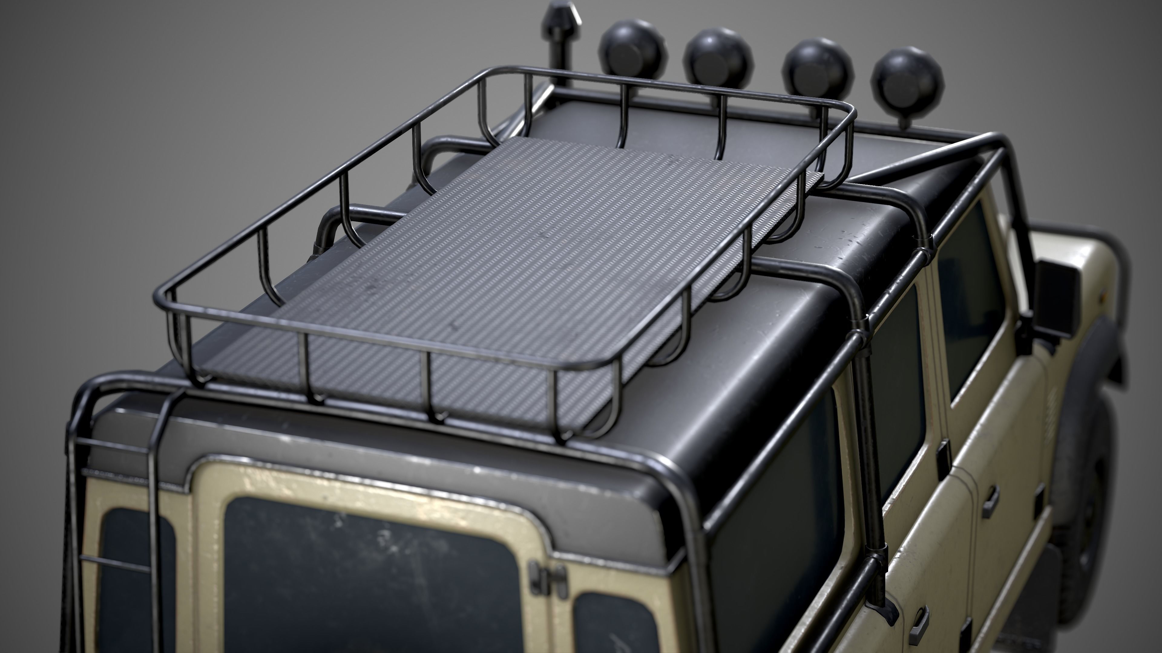 Land Rover Defender Low-poly 3D model_12