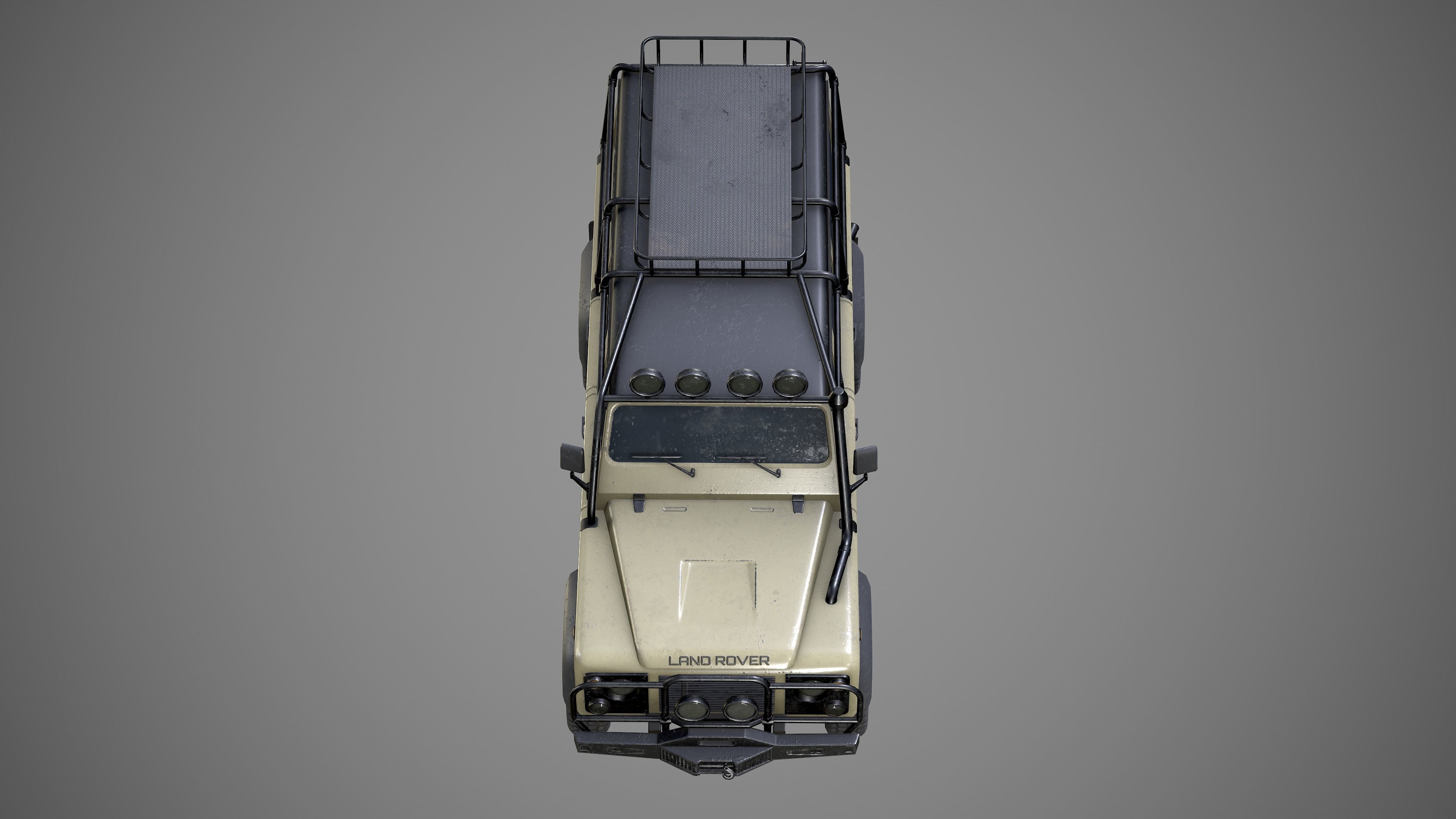 Land Rover Defender Low-poly 3D model_4