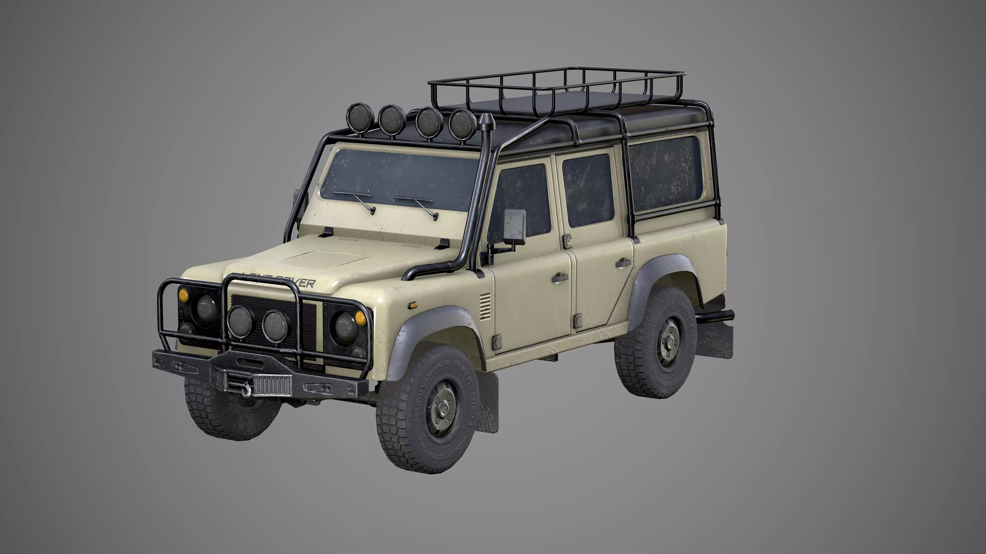 Land Rover Defender Low-poly 3D model_0