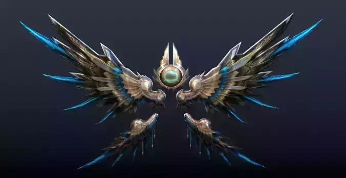 Futuristic Metal Wing