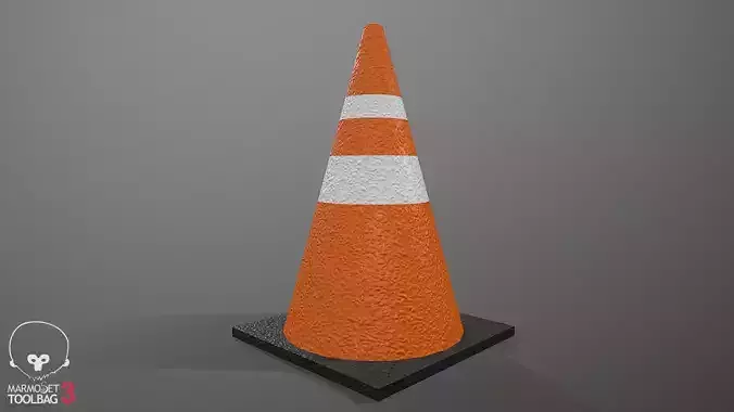 Traffic cone Free low-poly 3D model