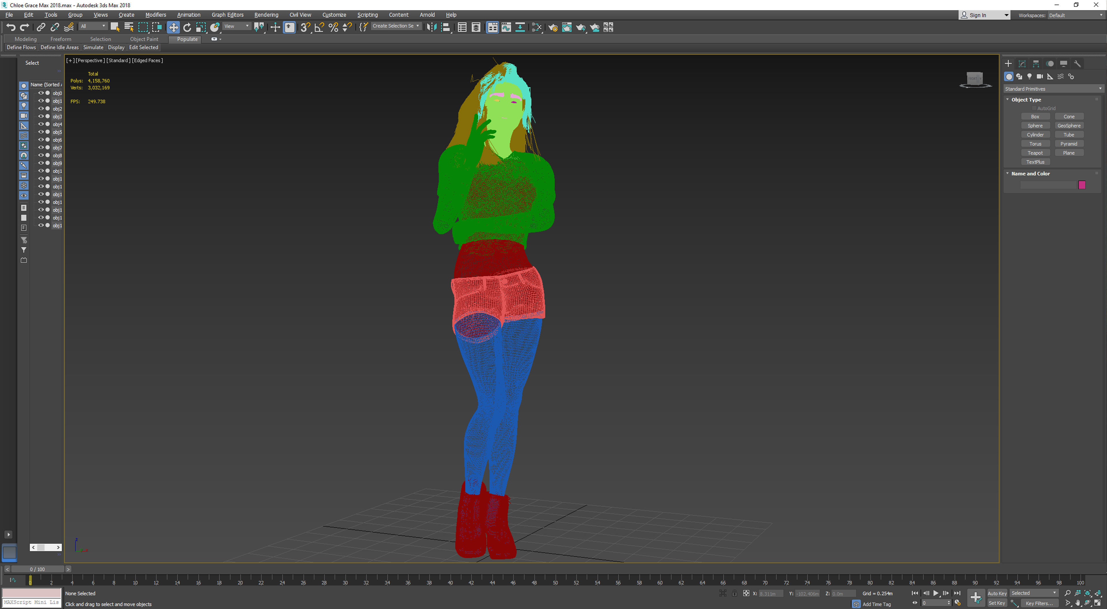 Chloe Grace Zbrush 3D model 3D model_18