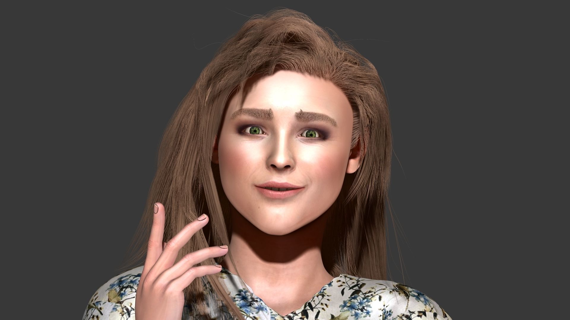 Chloe Grace Zbrush 3D model 3D model_14