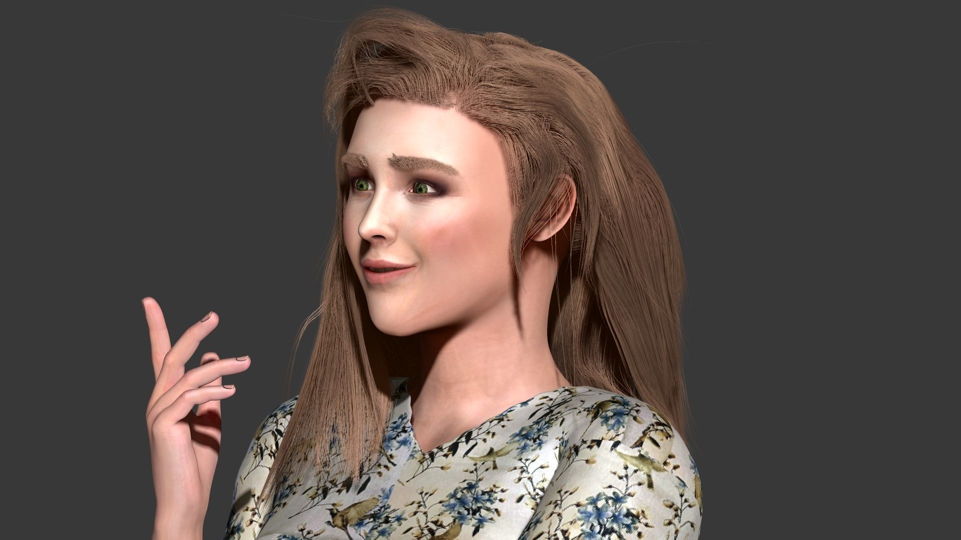 Chloe Grace Zbrush 3D model 3D model_12