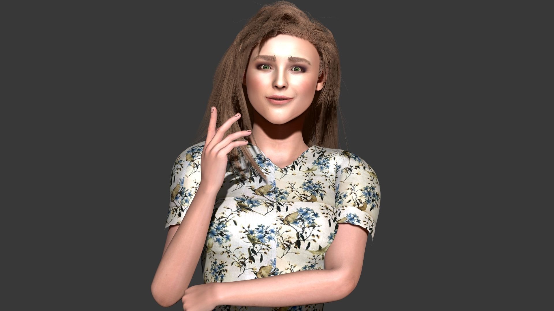 Chloe Grace Zbrush 3D model 3D model_2