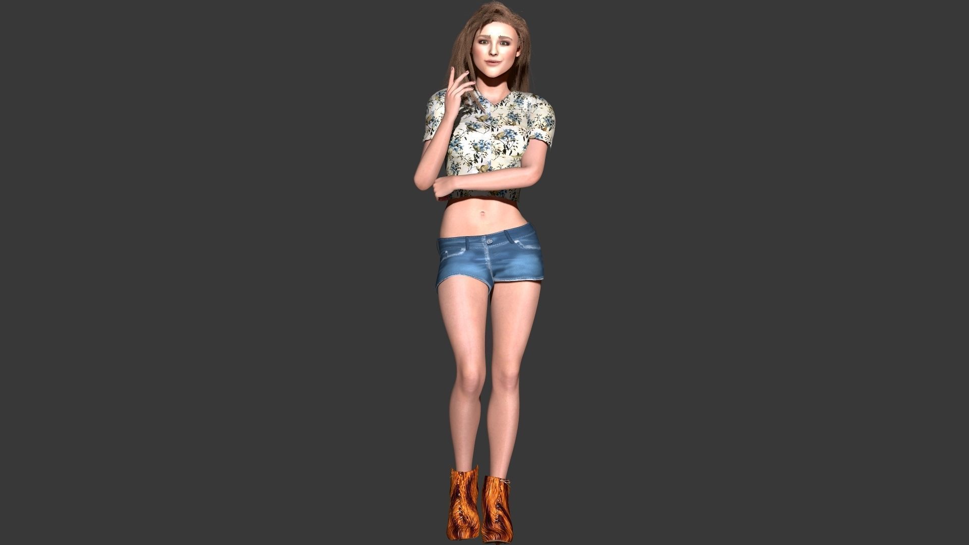 Chloe Grace Zbrush 3D model 3D model_10