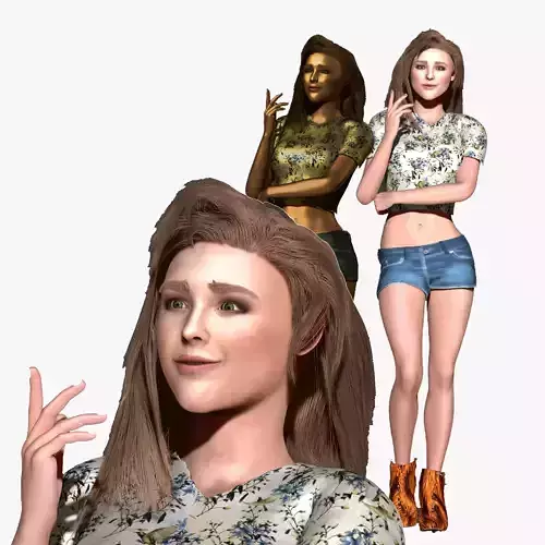 Chloe Grace Zbrush 3D  model 