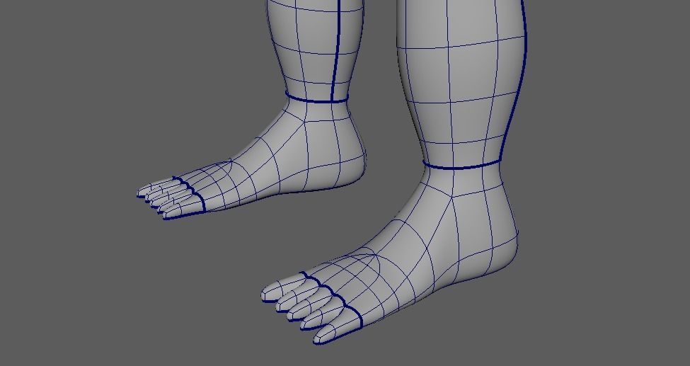 BabyBoy Basemesh 3D model_11