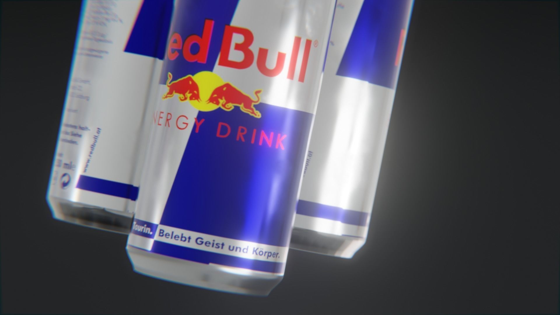 Red Bull 3D Can Animation - Blender Scene for Eevee and Cycles 3D model_3