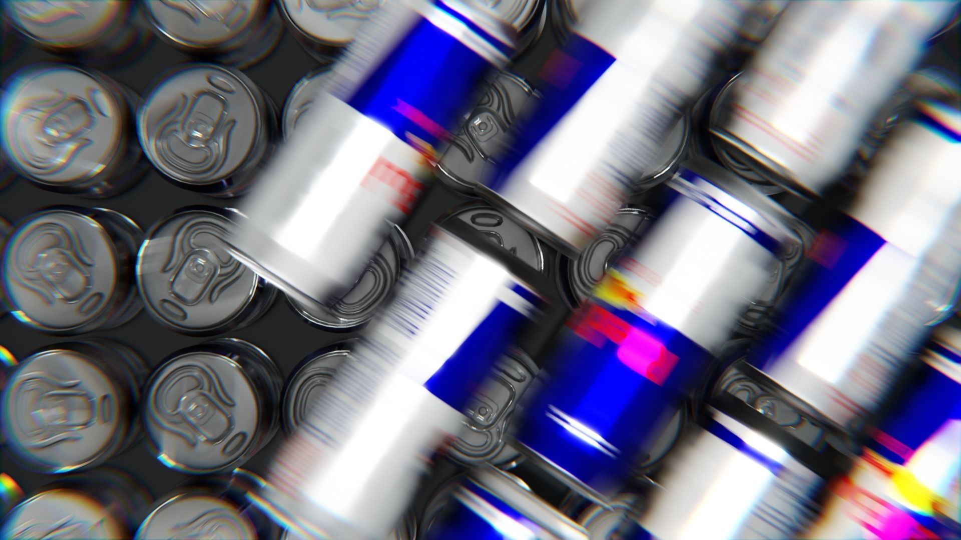 Red Bull 3D Can Animation - Blender Scene for Eevee and Cycles 3D model_2