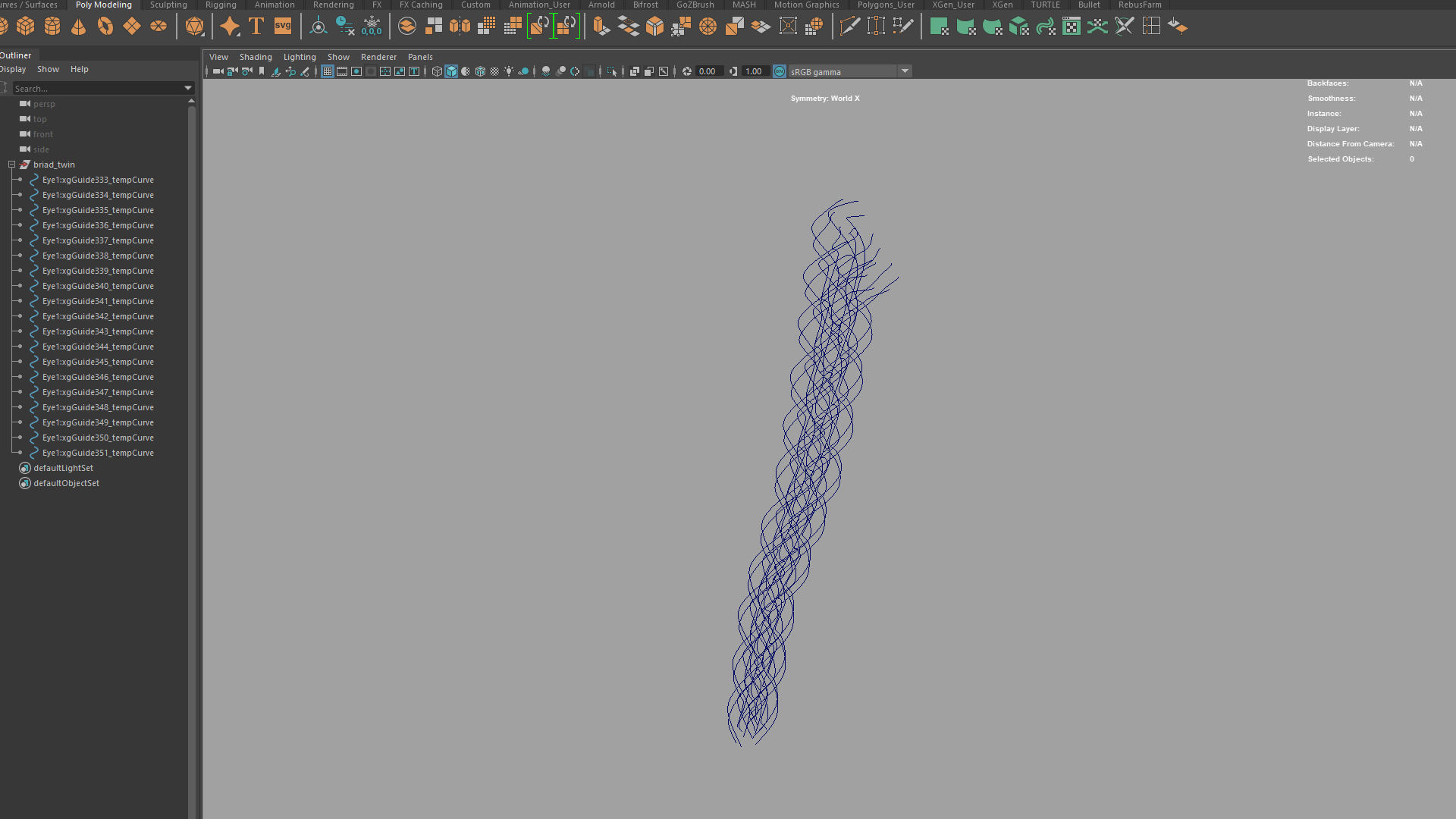 Maya braid curve binary file 3D model | CGTrader