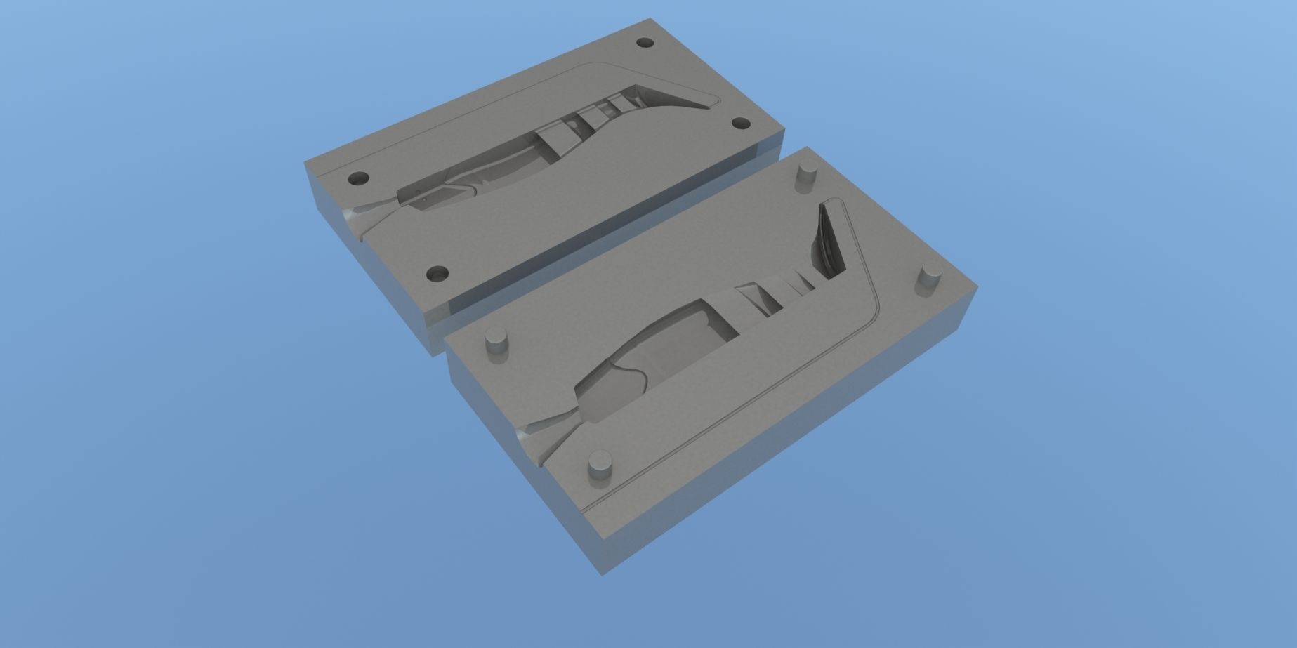 Manns 100mm replica mold 3D print model_1