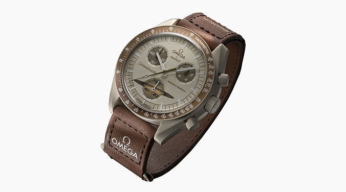Swatch X Omega MoonSwatch Saturn Low-poly 3D model