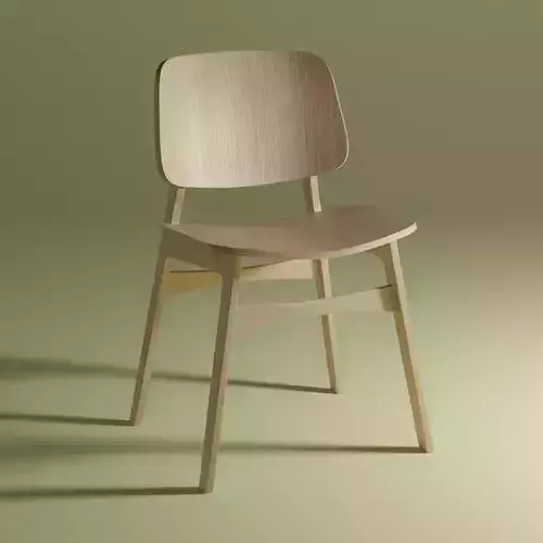 Modern Wooden Seamless Chair -  Designer Chair 001