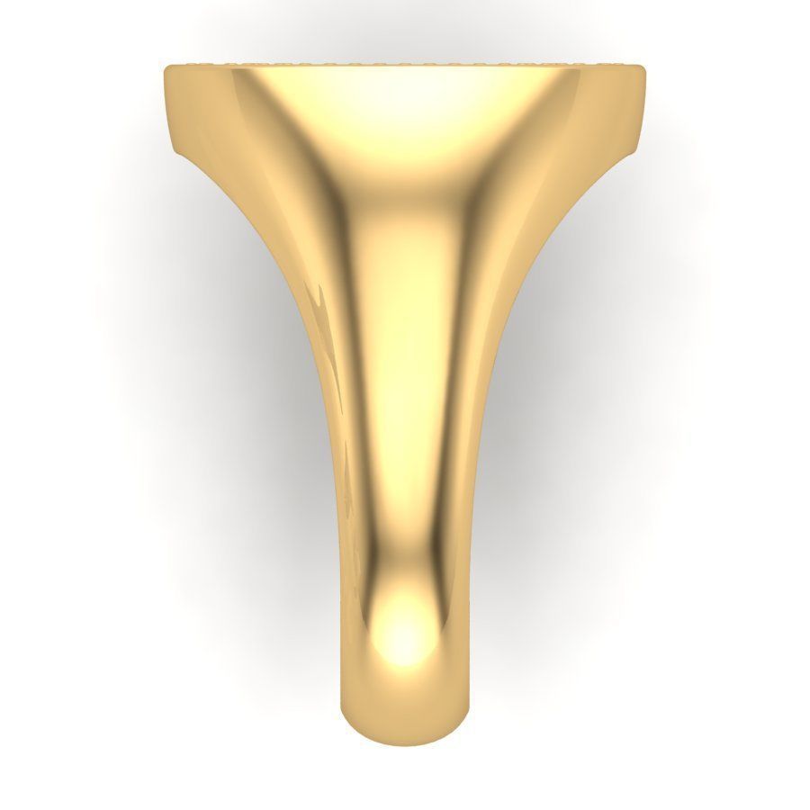 Signet rings set ELLIPSE top 3D print model_7