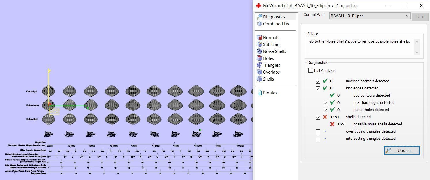 Signet rings set ELLIPSE top 3D print model_15