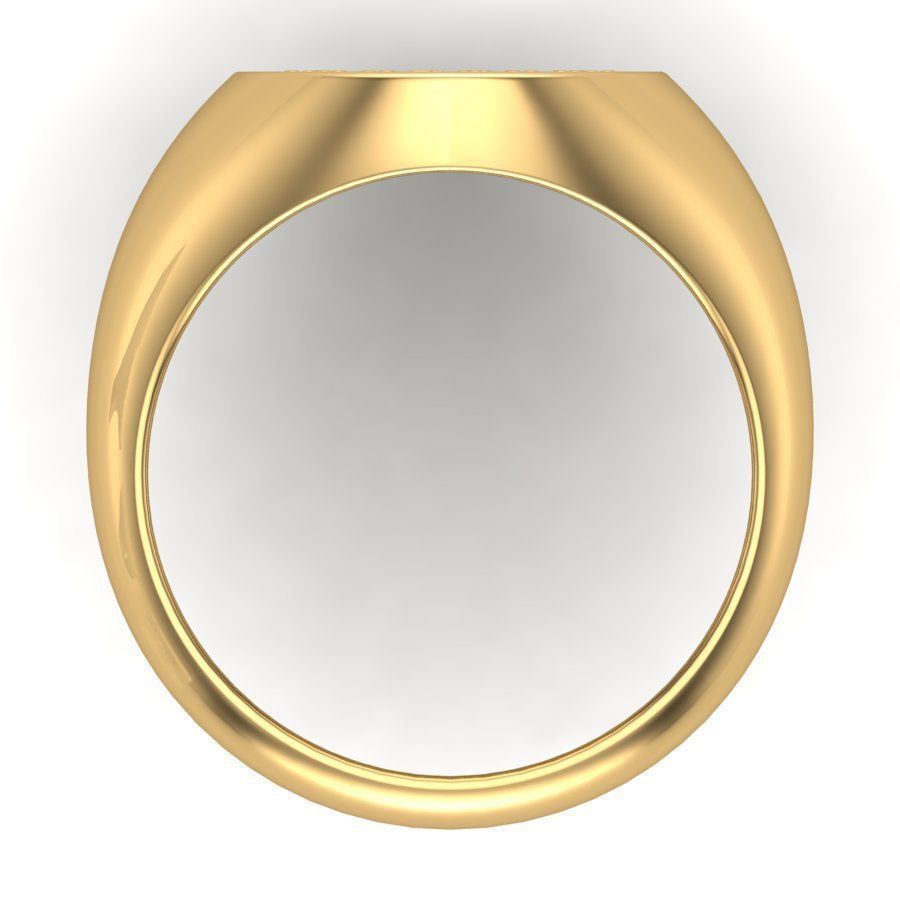 Signet rings set ELLIPSE top 3D print model_6