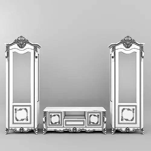 Pinal01 set of gold furniture