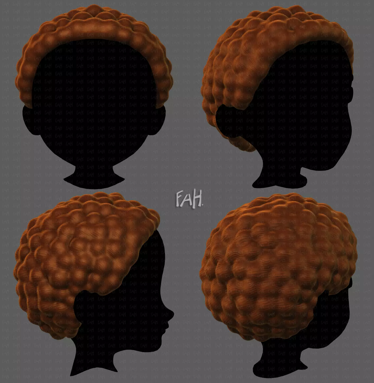 3D Hair style for boy V82 3D model