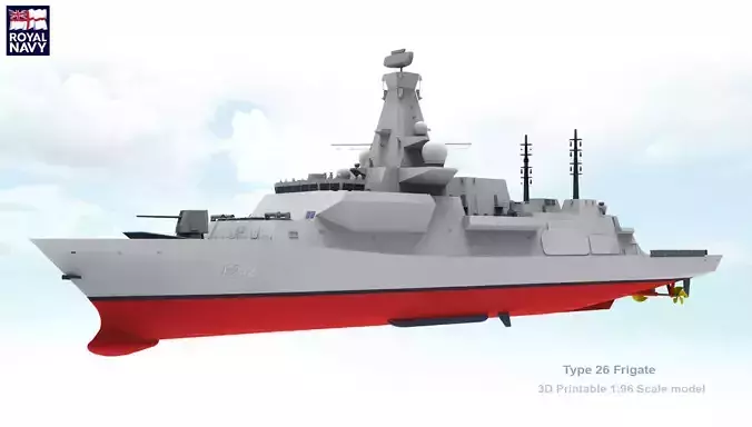 Type 26 City Class Frigate 3D print model 3D print model