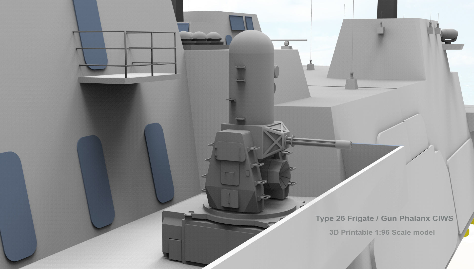 Type 26 City Class Frigate 3D print model 3D print model_4