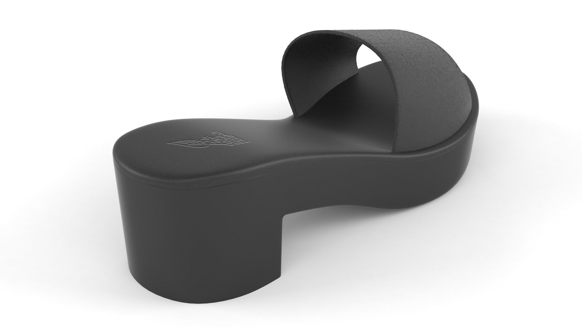 Women Slide Sandal 3D model_3