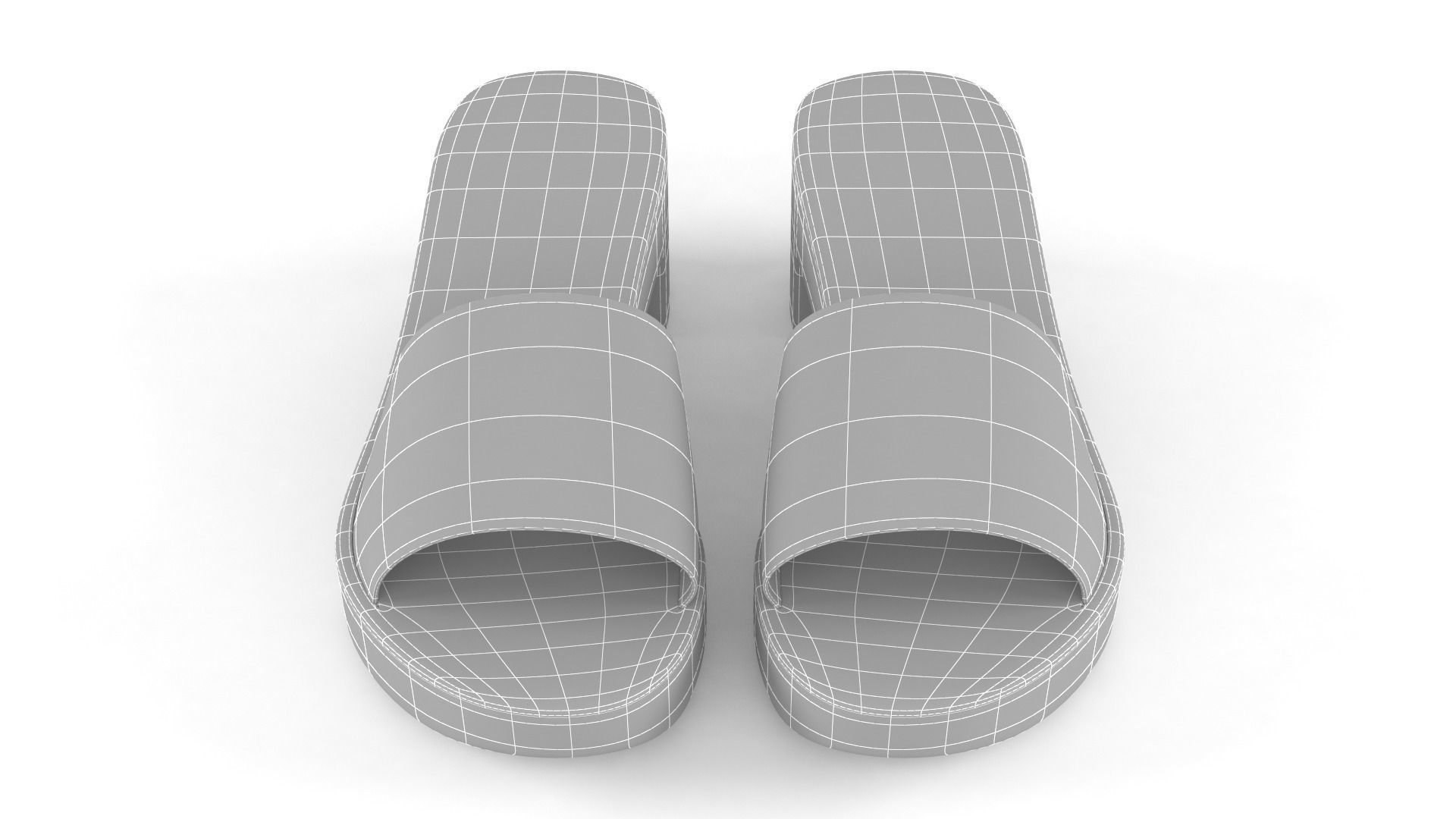 Women Slide Sandal 3D model_13
