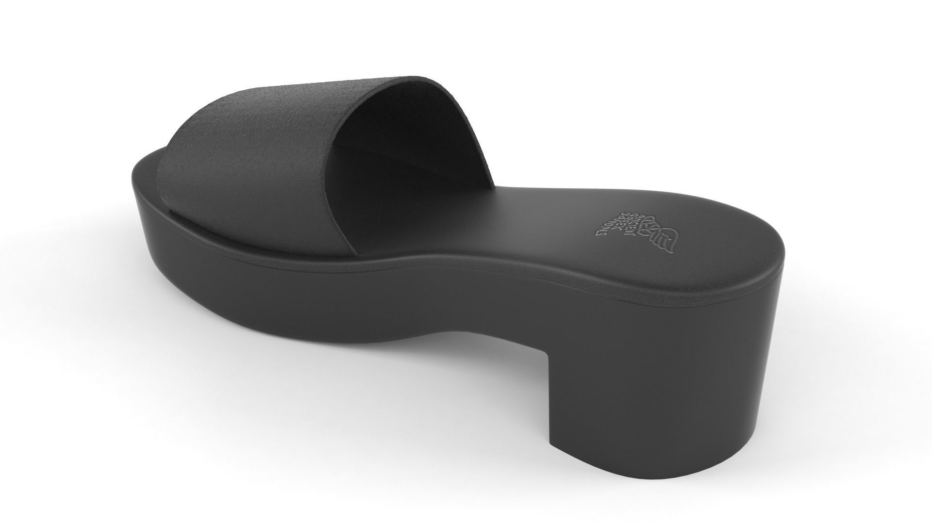 Women Slide Sandal 3D model_4