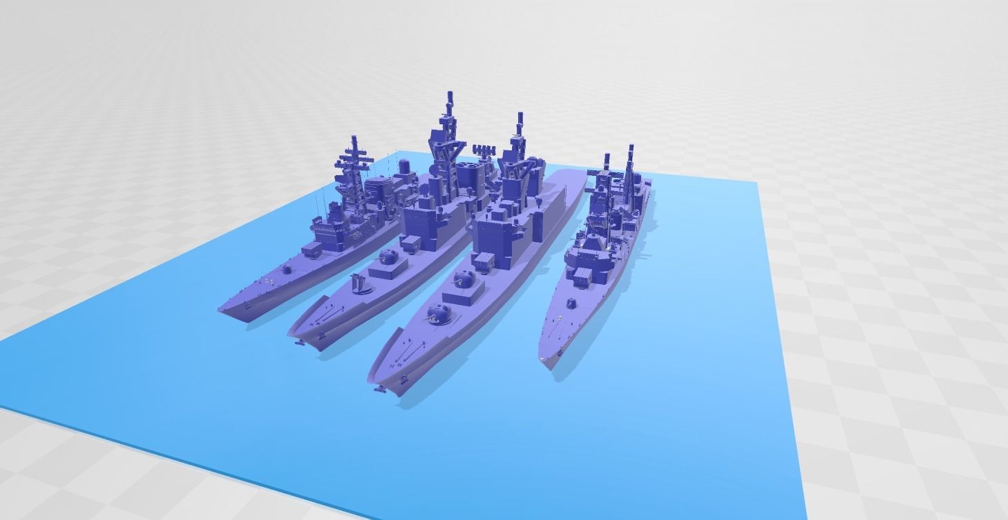 Japanese Cold War Naval Package 3D print model_1